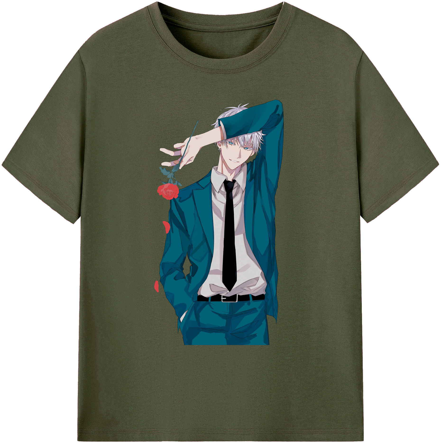 （画像用） 呪術廻戦 Jujutsu Kaisen 綿100％ メンズ半袖Tシャツ｜肌触りやわらか＆通気性
